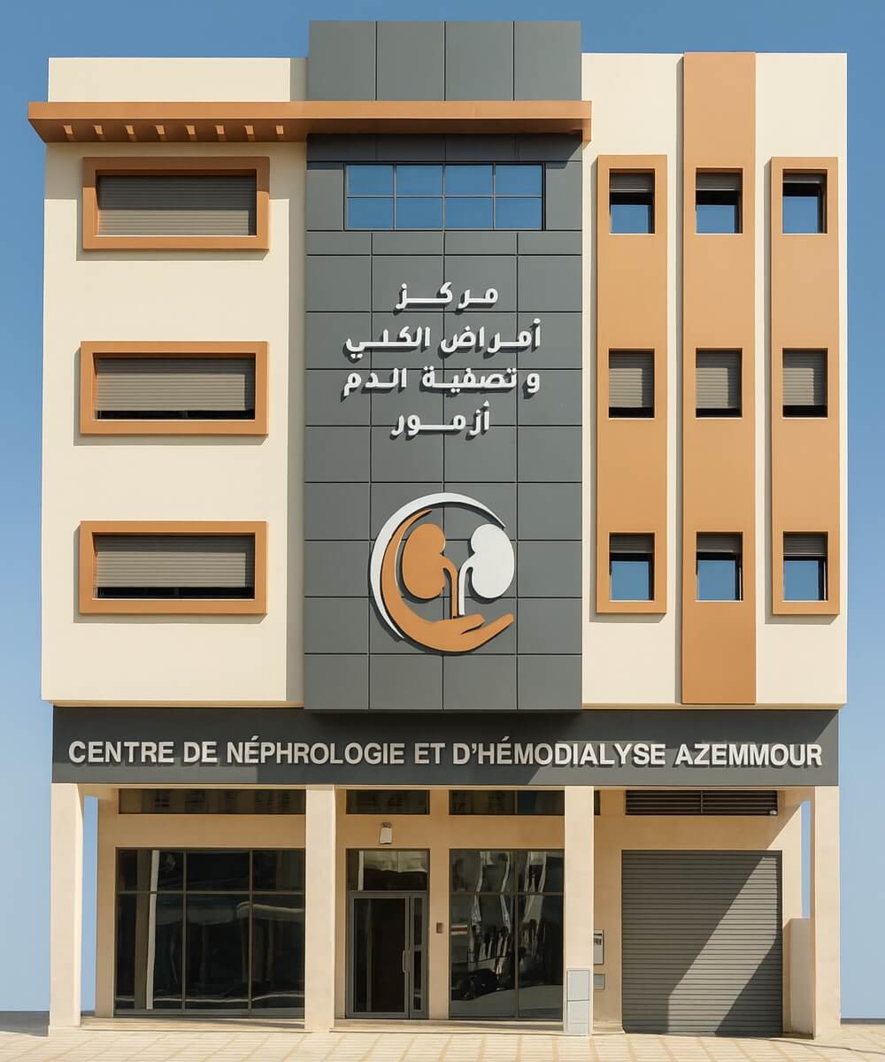 Façade du centre néphrologique d'Azemmour